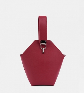 Монополия | Небольшая женская сумка YOKO в цвете Бордо
