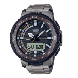 Монополия | Японские наручные часы мужские Casio Pro Trek PRT-B70T-7E