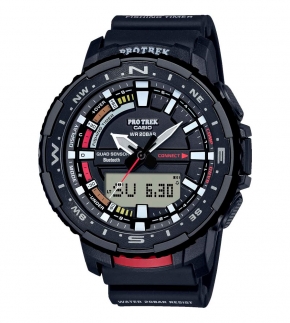 Монополия | Японские наручные часы мужские Casio Pro Trek PRT-B70-1 с хронографом