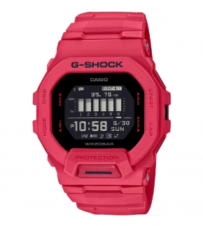 Монополия | Японские наручные часы мужские Casio G-SHOCK  GBD-200RD-4E с хронографом