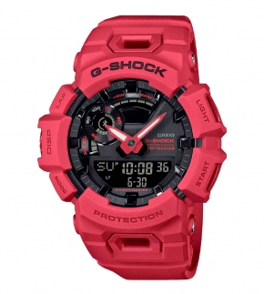 Монополия | Японские наручные часы мужские Casio G-SHOCK  GBA-900RD-4A с хронографом