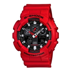 Монополия | Японские наручные часы мужские Casio G-SHOCK  GA-100B-4A с хронографом