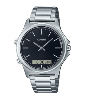 Монополия | Японские наручные часы  мужские Casio Collection MTP-VC01D-1E с хронографом