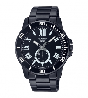Монополия | Японские наручные часы  мужские Casio Collection MTP-VD200B-1B