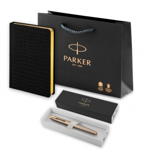 Монополия | Подарочный набор: Ручка роллер Parker IM Metal Core Brushed Metal GT и Ежедневник недатированный А5 чёрный 193349_41663