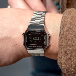 Монополия | Японские наручные часы Casio Vintage A168WEM-1