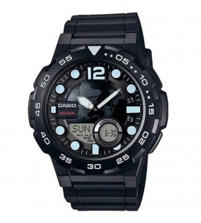 Монополия | Японские наручные часы мужские Casio Collection AEQ-100W-1A