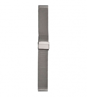 Монополия | Браслет для часов Inox Plus M-413-22, 22 мм, серый