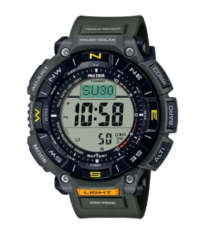 Монополия | Японские наручные часы мужские Casio Pro Trek PRG-340-3E с хронографом