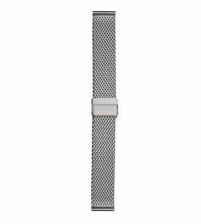 Монополия | Браслет для часов Inox Plus M-414-20, 20 мм, серый