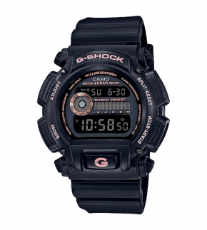 Монополия | Японские наручные часы мужские Casio G-SHOCK DW-9052GBX-1A4 с хронографом