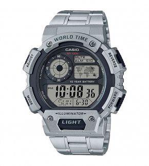 Монополия | Японские часы мужские CASIO Illuminator Sports AE-1400WHD-1A с хронографом