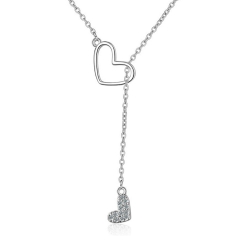Монополия | Колье heart necklace XZA352