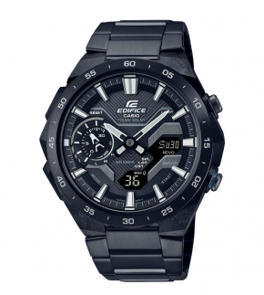 Монополия | Японские часы мужские CASIO Edifice  ECB-2200DC-1A с хронографом