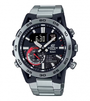 Монополия | Японские часы мужские CASIO Edifice  ECB-40D-1A с хронографом