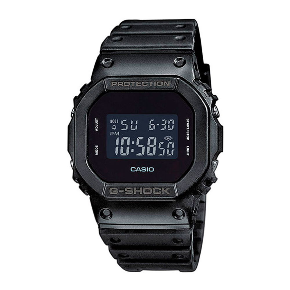 Японские наручные часы мужские Casio G-SHOCK DW-5600BB-1E с хронографом | Casio 