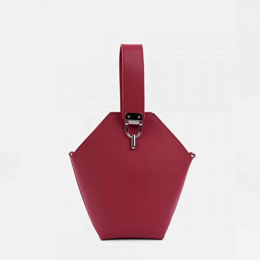 Небольшая женская сумка YOKO в цвете Бордо | ARNY PRAHT 