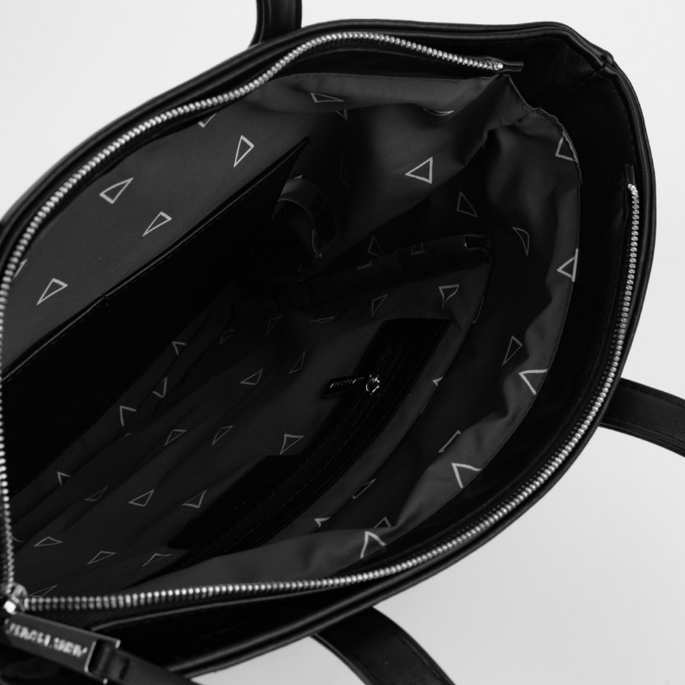 Мягкая женская черная сумка-шоппер ROOMY S | ARNY PRAHT 