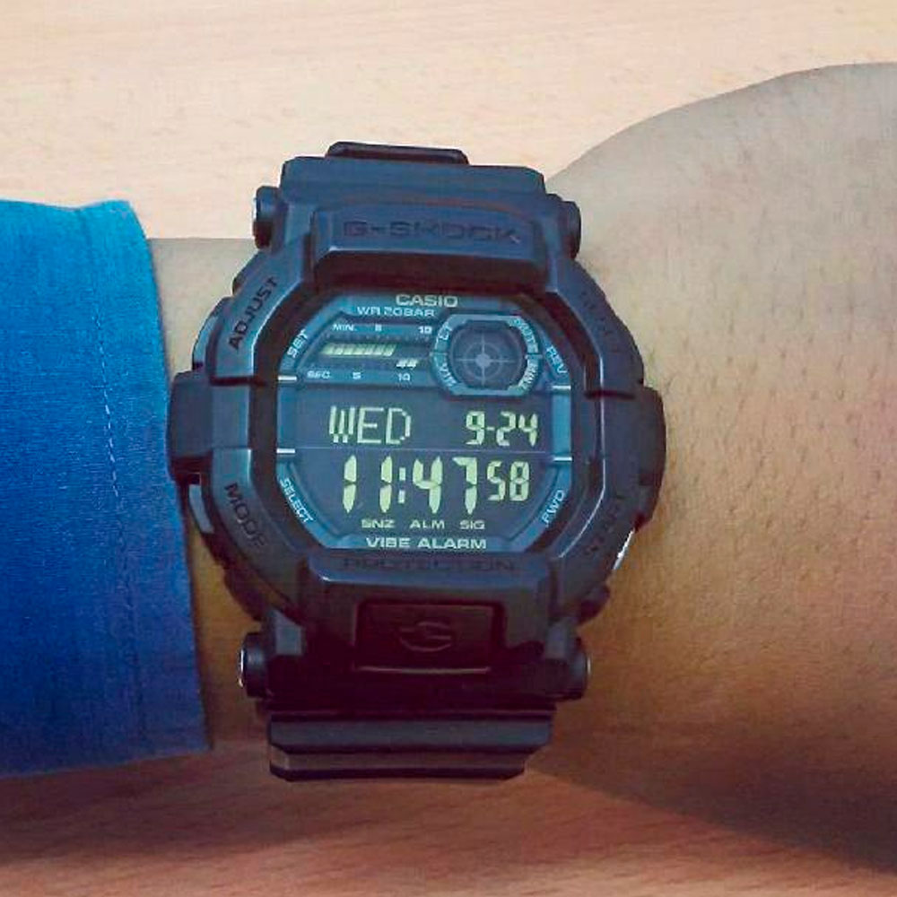 Японские наручные часы мужские Casio G-SHOCK  GD-350-1B | Casio 