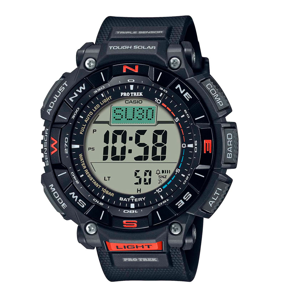 Японские наручные часы мужские Casio Pro Trek PRG-340-1 с хронографом | Casio 