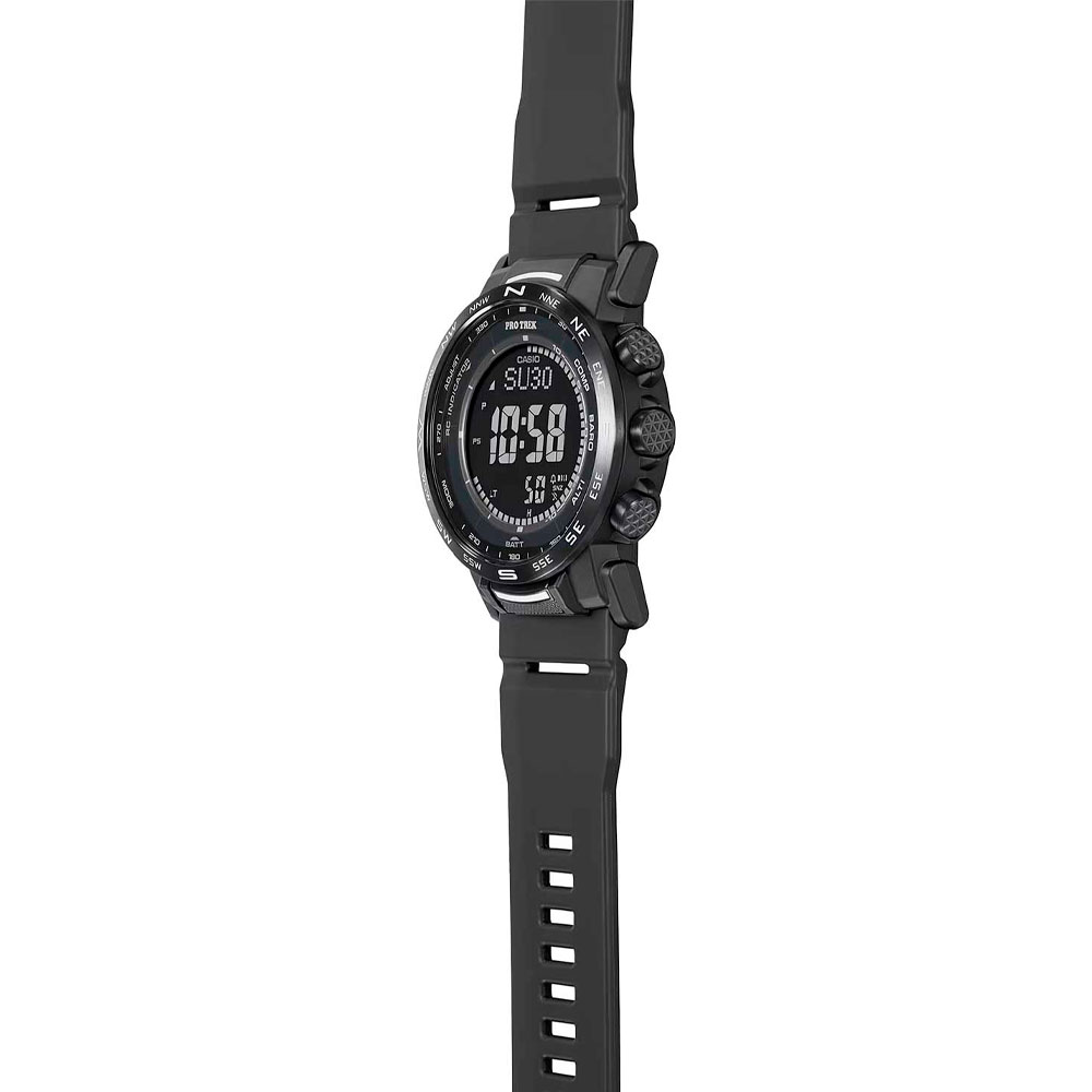 Японские наручные часы мужские Casio Pro Trek PRW-35Y-1B с хронографом | Casio 