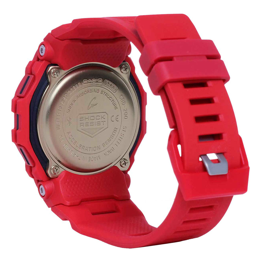 Японские наручные часы мужские Casio G-SHOCK  GBD-200RD-4E с хронографом | Casio 
