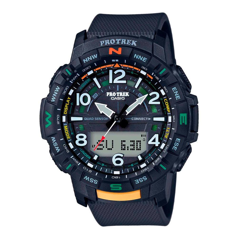 Японские наручные часы мужские Casio Pro Trek PRT-B50-1E с хронографом | Casio 