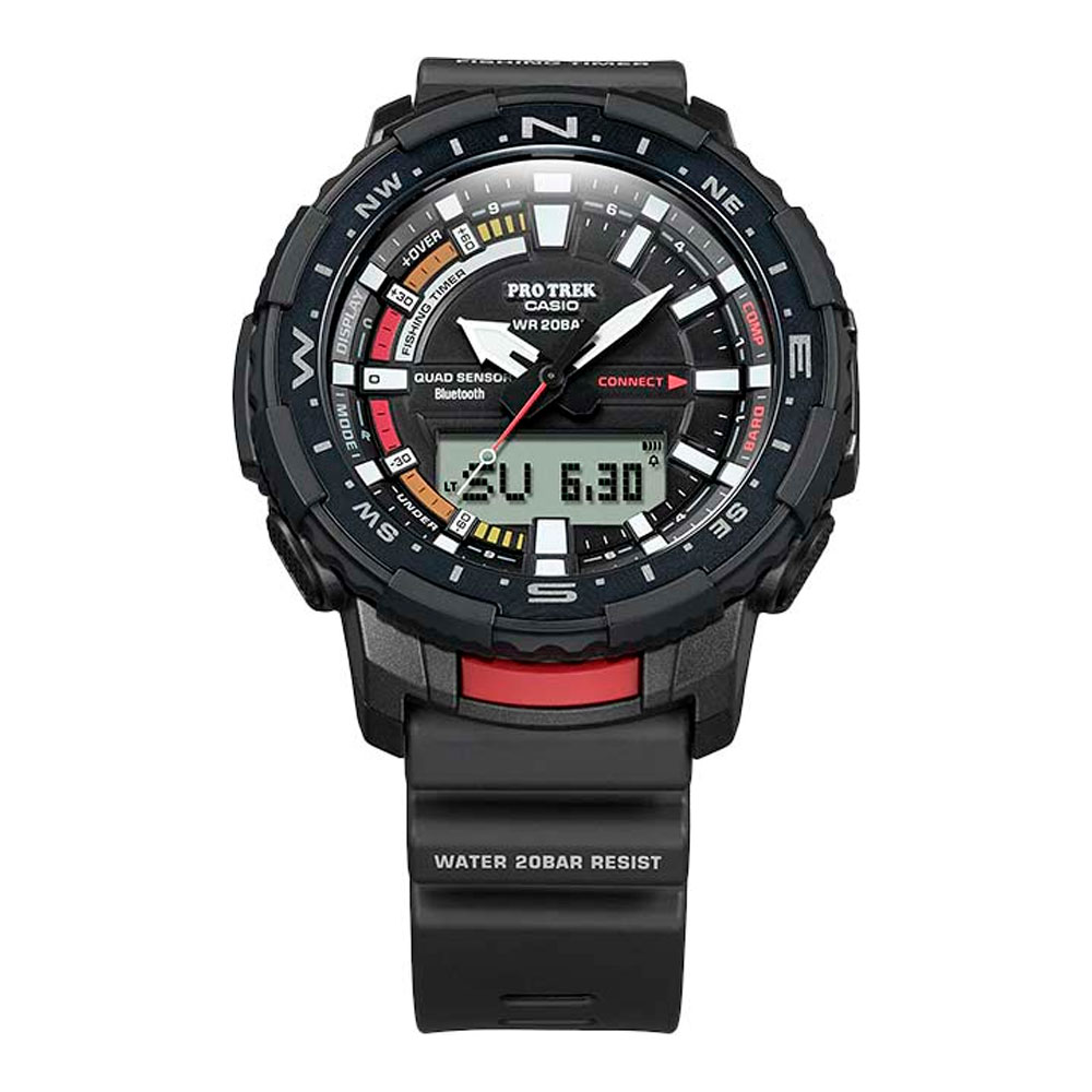 Японские наручные часы мужские Casio Pro Trek PRT-B70-1 с хронографом | Casio 