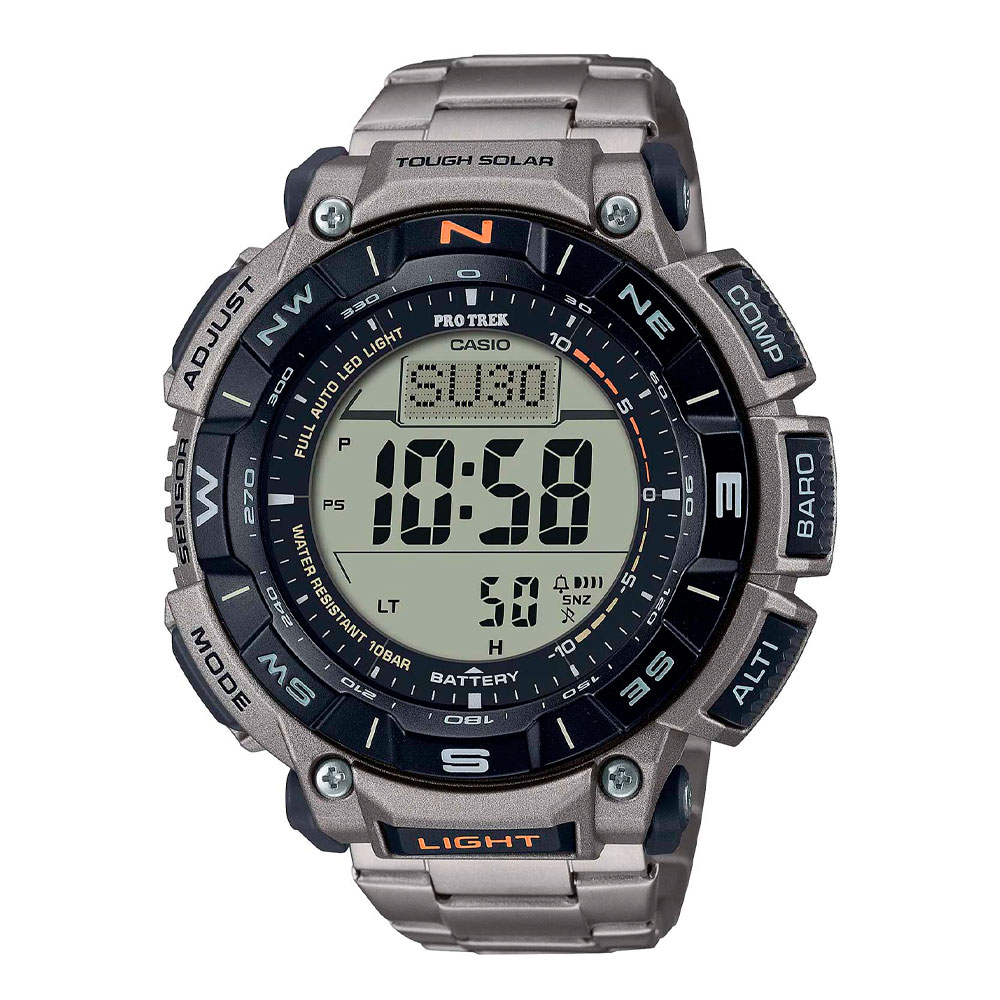 Японские наручные часы мужские Casio Pro Trek PRG-340T-7E с хронографом | Casio 