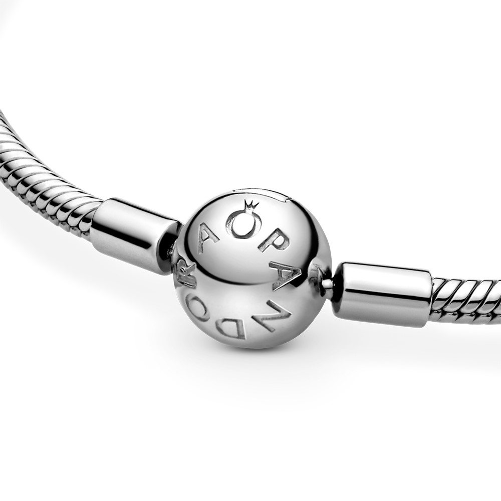 Браслет из серебра с круглой застежкой p-lock | PANDORA 