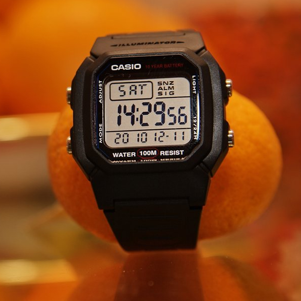 Японские наручные часы мужские Casio Collection W-800H-1A | Casio 