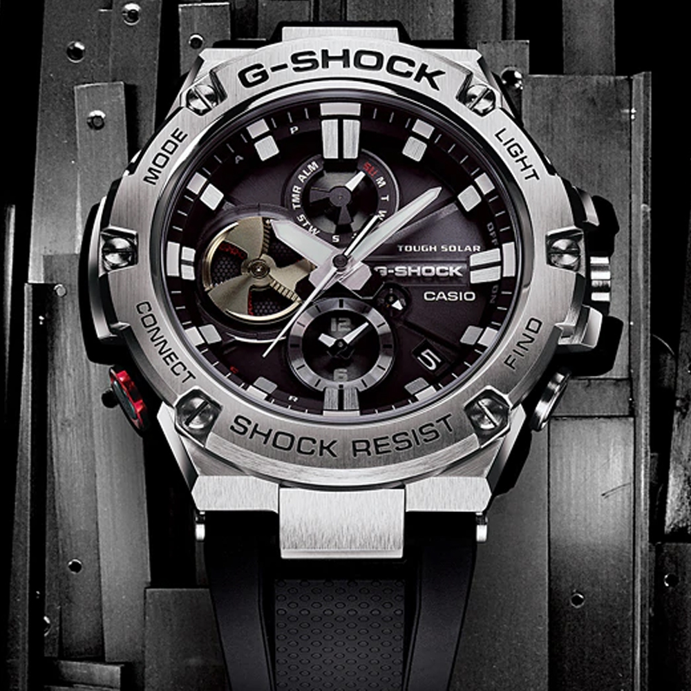 Японские наручные часы мужские Casio G-Shock GST-B100-1A | Casio 