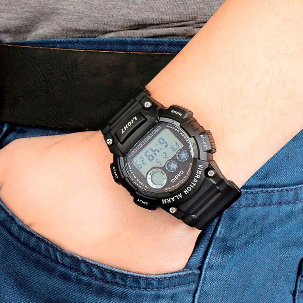 Японские наручные часы мужские Casio Collection W-735H-1A с хронографом | Casio 