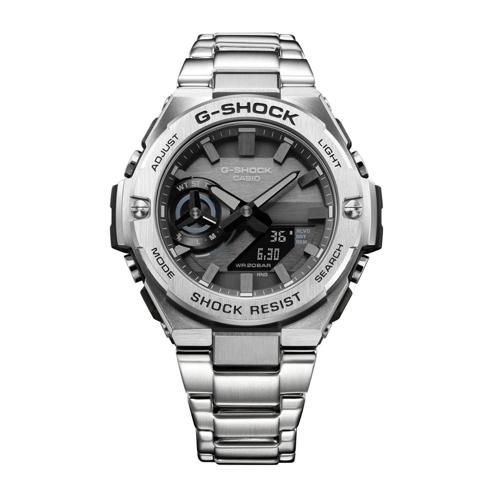 Японские часы мужские CASIO G-SHOCK GST-B500D-1A1 с хронографом | Casio 