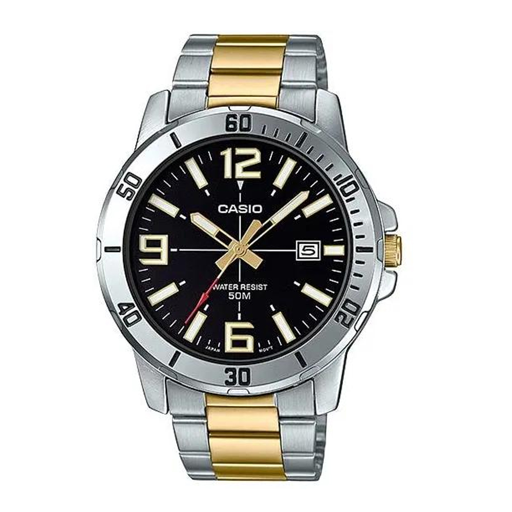 Японские наручные часы  мужские Casio Collection MTP-VD01SG-1B | Casio 