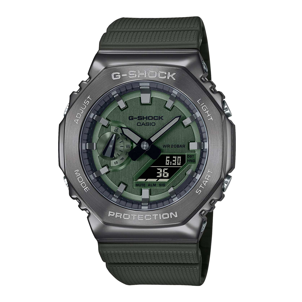 Японские часы мужские CASIO G-SHOCK GM-2100B-3AER с хронографом | Casio 