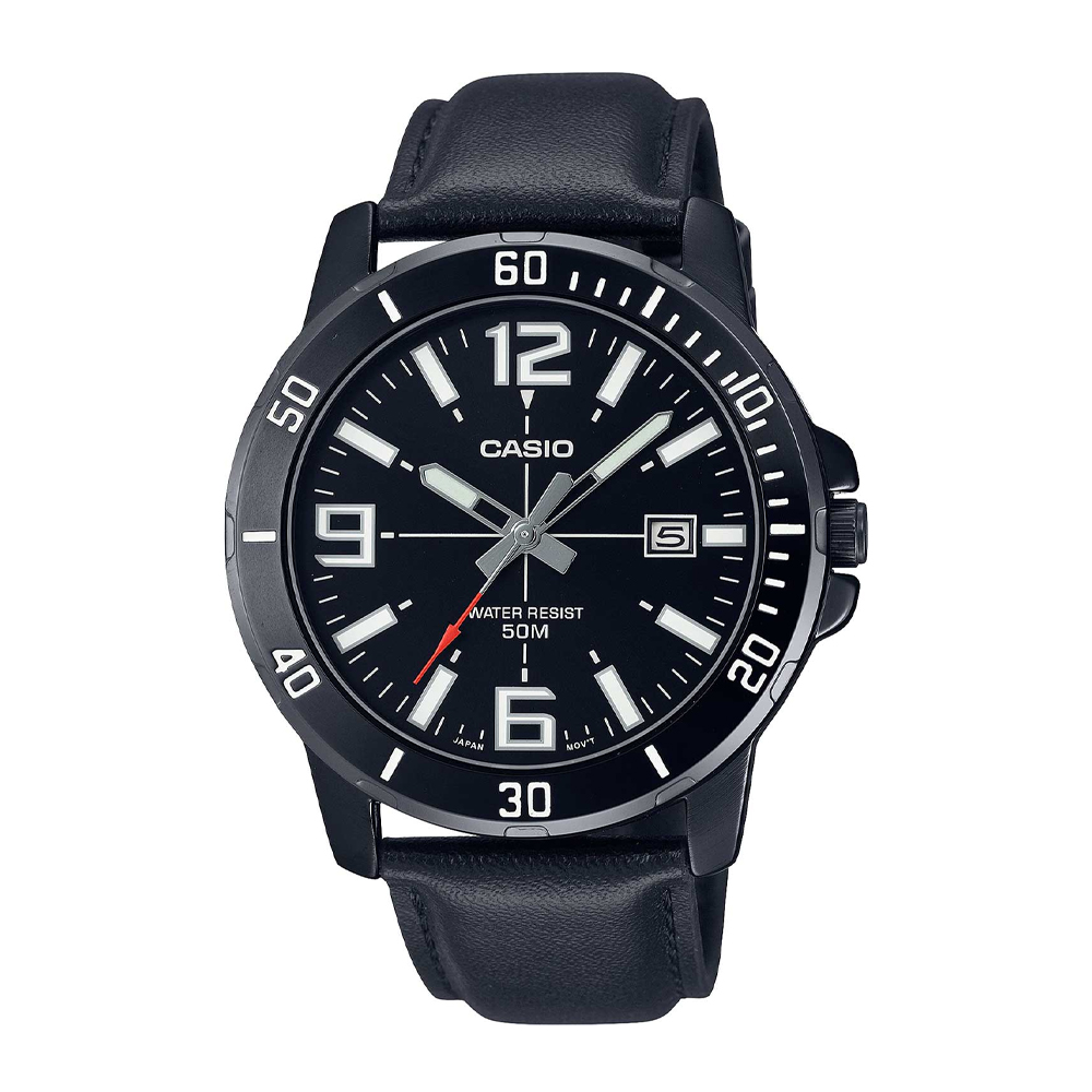 Японские наручные часы  мужские Casio Collection MTP-VD01BL-1B | Casio 