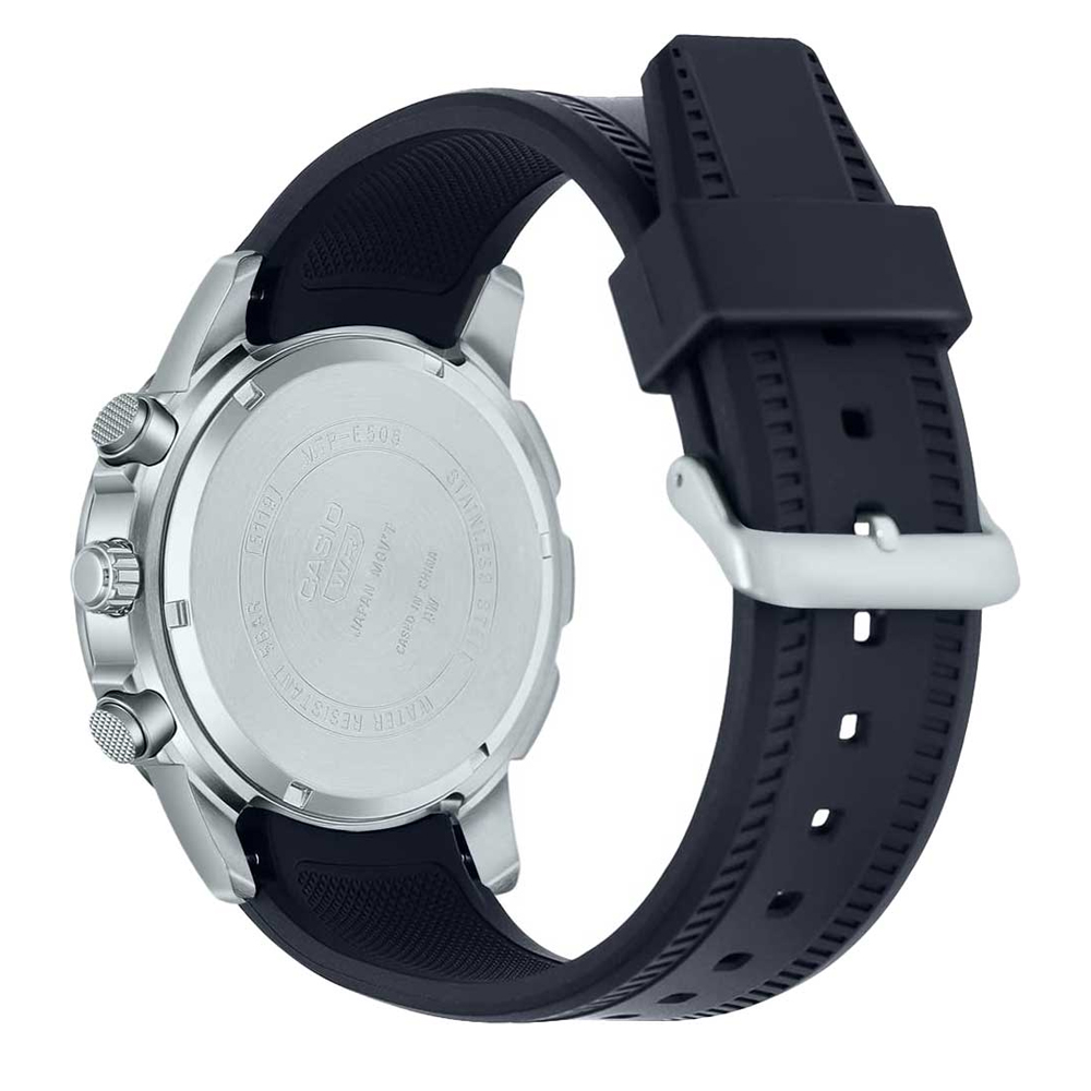 Японские наручные часы  мужские Casio Collection MTP-E505-1A с хронографом | Casio 