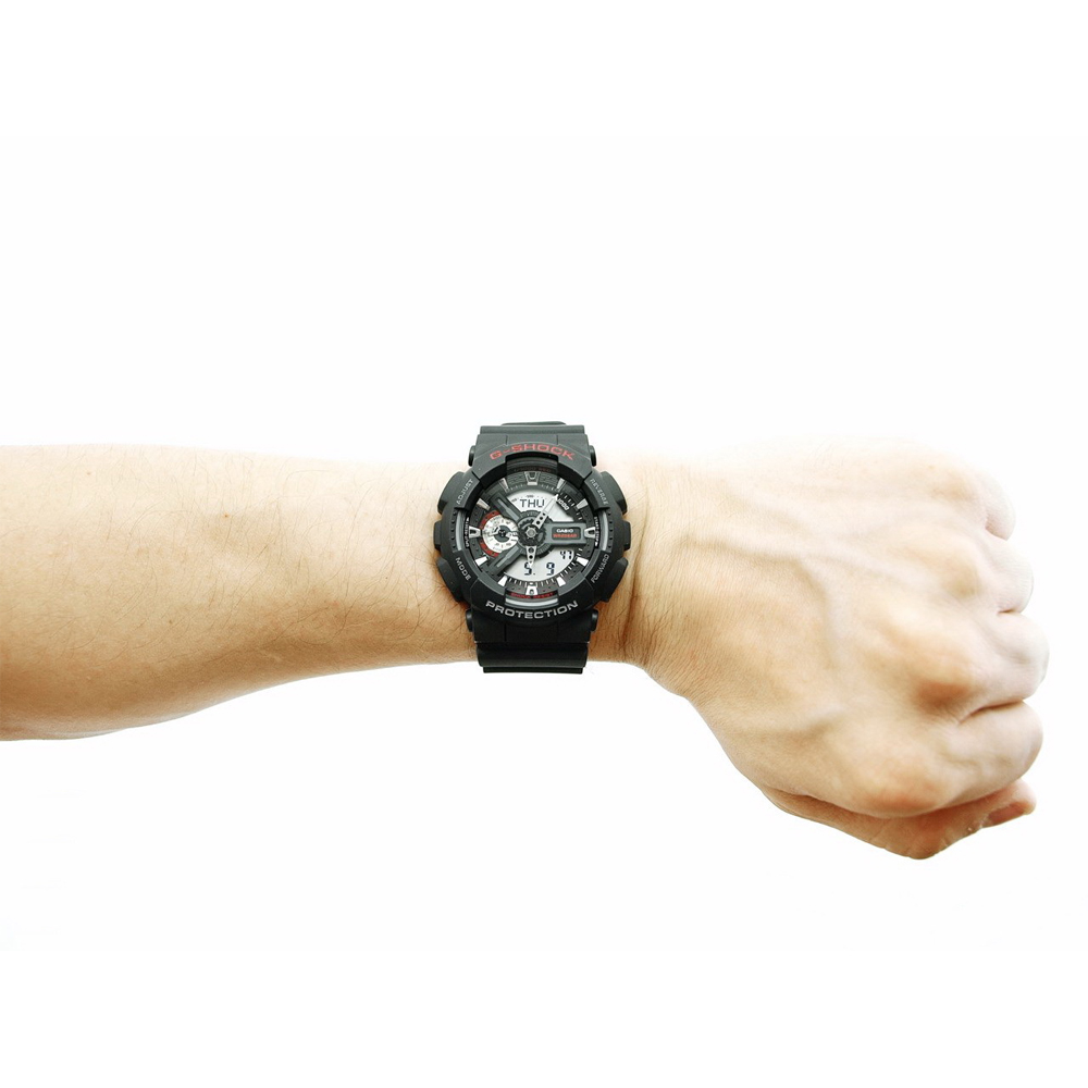 Японские часы мужские CASIO G-SHOCK GA-110-1A с хронографом | Casio 