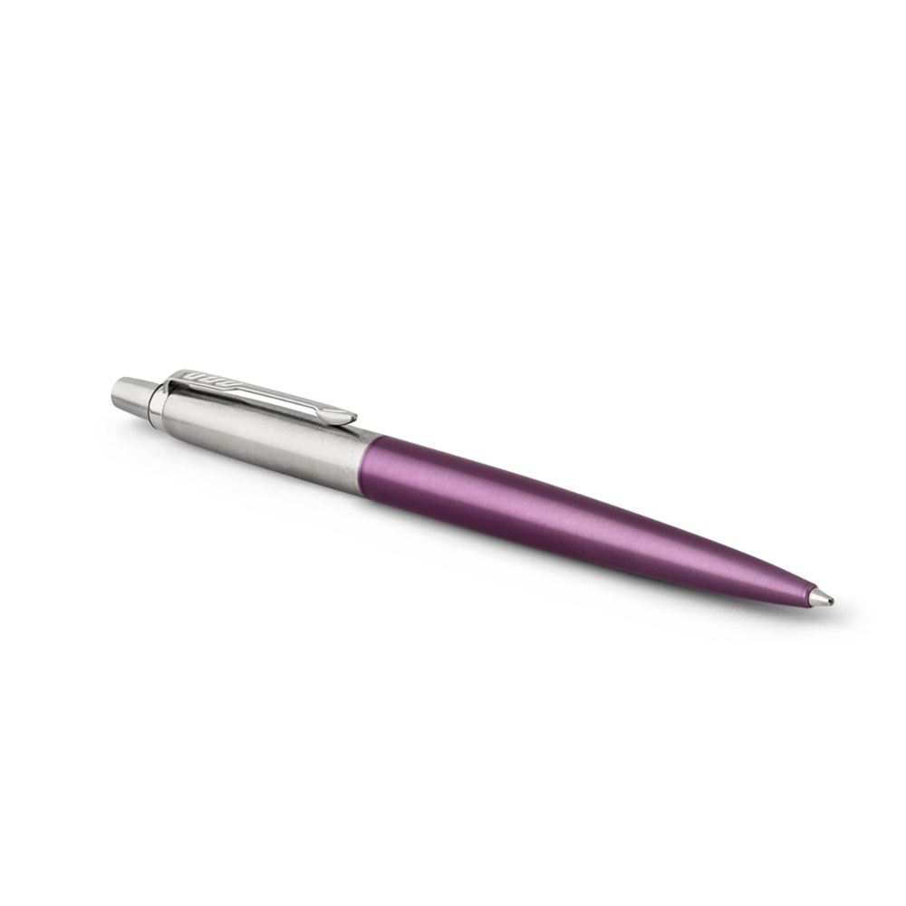 Подарочный набор: Шариковая ручка Parker Jotter Essential, Victoria Violet CT и Ежедневник недатир., серебр. срез, фиолетовый 835195_319005 | PARKER 