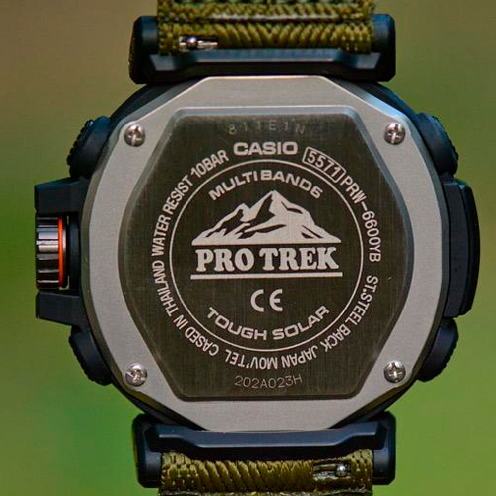 Японские наручные часы мужские Casio Pro Trek PRW-6600YB-3E с хронографом | Casio 
