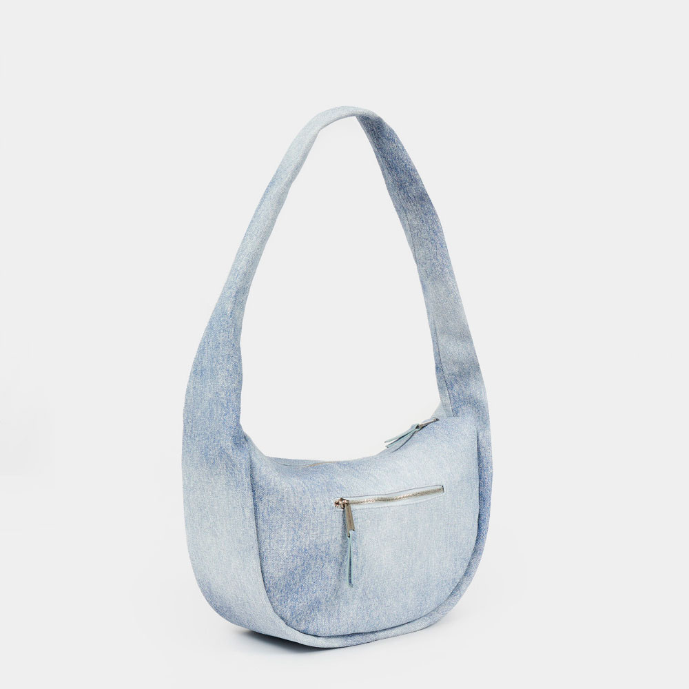 Мягкая сумка-шоппер Post в цвете Потертый деним | ARNY PRAHT 