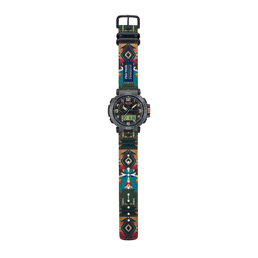 Японские наручные часы мужские Casio Pro Trek PRG-601PE-5 с хронографом | Casio 