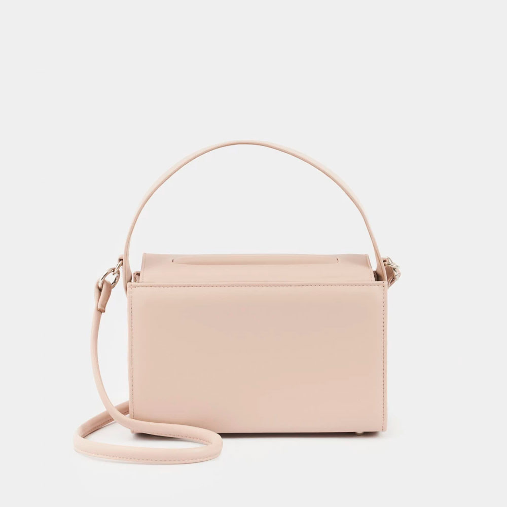 Женская прямоугольная каркасная сумка Naomi в цвете Нюд | ARNY PRAHT 