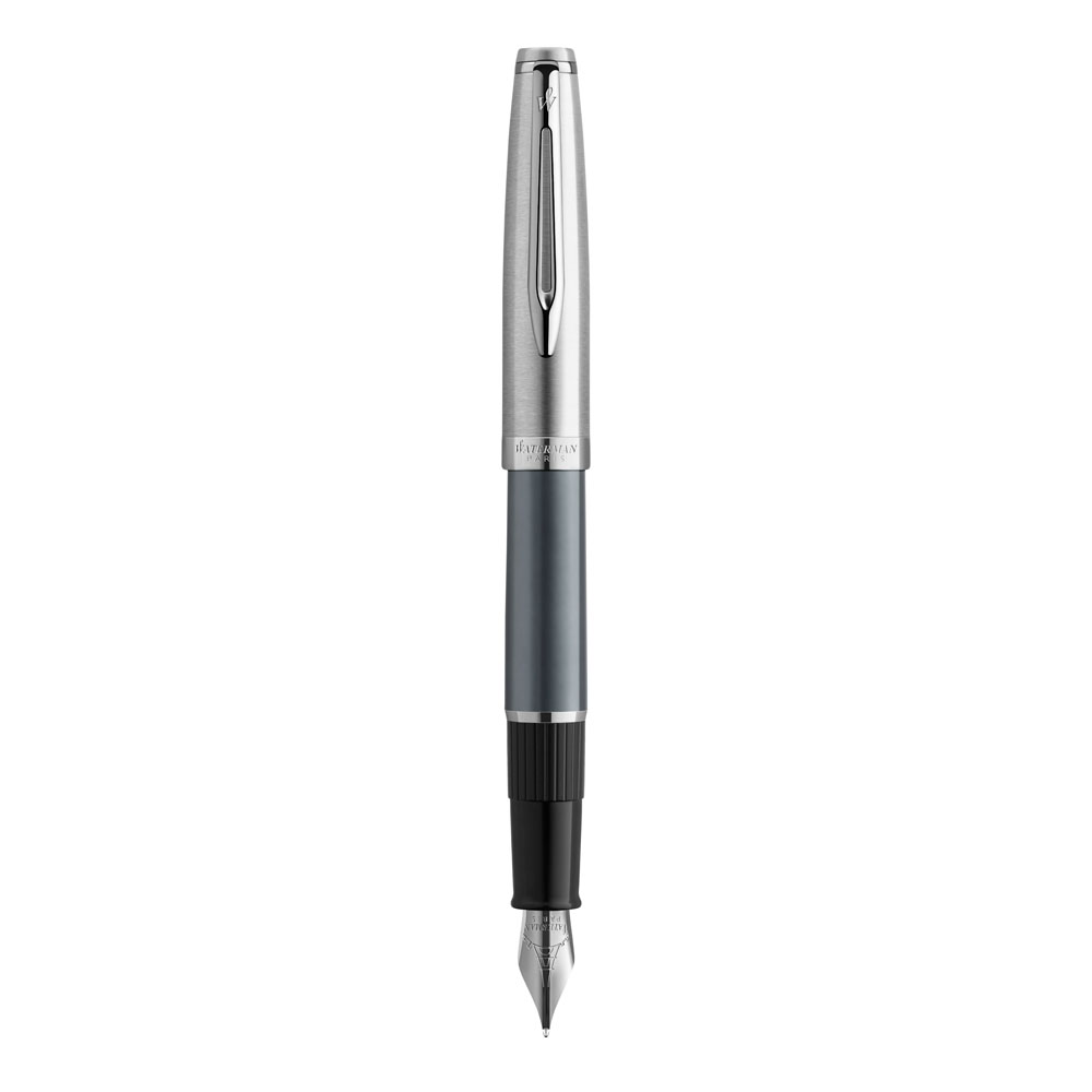 Перьевая ручка Waterman Embleme цвет GREY CT, цвет чернил: черный | WATERMAN 