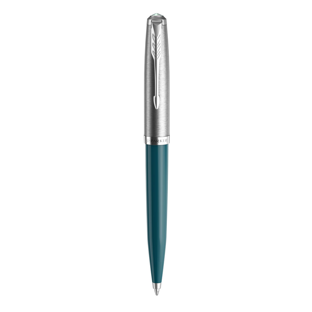 Шариковая ручка Parker 51 CORE TEAL BLUE CT, цвет чернил черный 2123508 | PARKER 