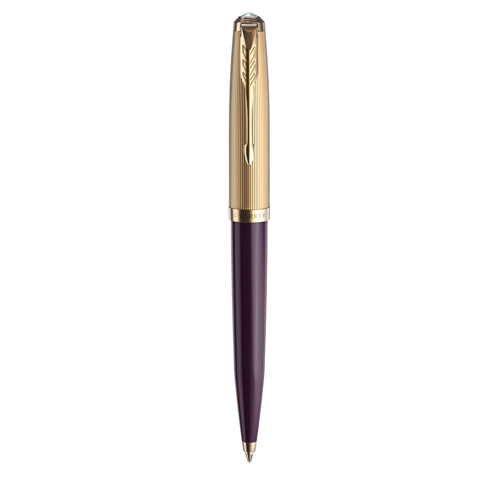Шариковая ручка Parker 51 DELUXE PLUM GT, цвет чернил черный 2123518 | PARKER 