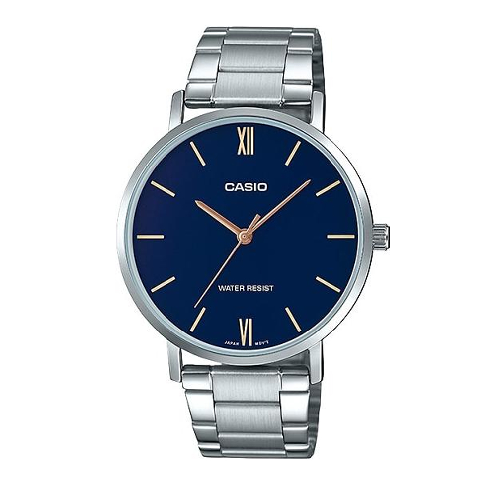 Японские часы мужские CASIO Collection MTP-VT01D-2B | Casio 