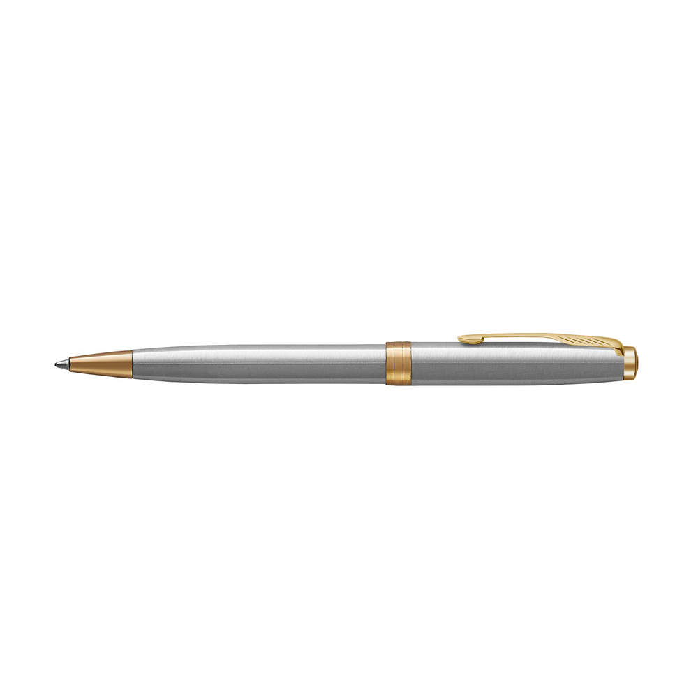 Шариковая ручка Parker Sonnet , Stainless Steel GT, стержень: M, цвет чернил: black 1931507  | PARKER 