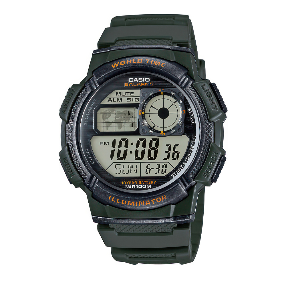 Японские часы мужские CASIO Collection AE-1000W-3A | Casio 